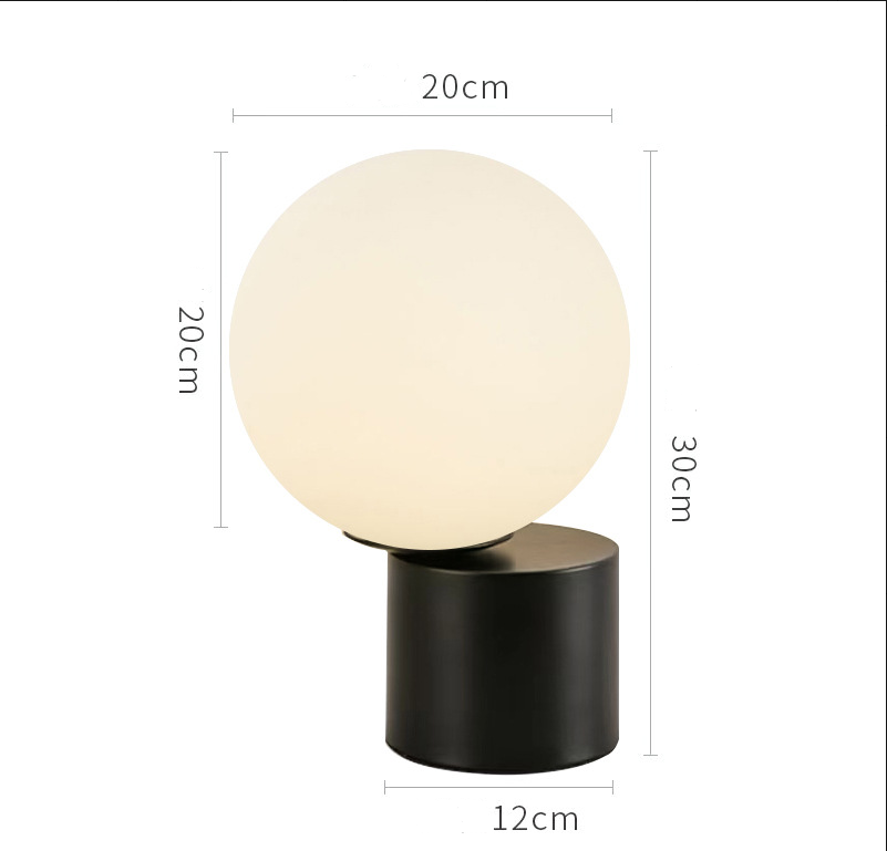 Minimalist Marble Base Table Lamp – Modern Bedside & Study Desk Light