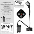 Portable Outdoor Shower Kit – 6000mAh Rechargeable Water Pump with Display for Camping & Pet Bath