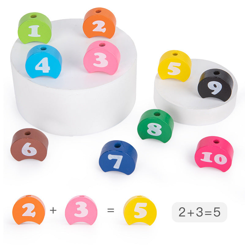 Wooden Magnetic Alphabet Fishing Children's Early Education Puzzle Cognitive Matching Puzzle Caterpillar Digital Beaded Toy