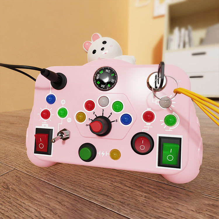 Montessori early childhood education toy Huarongdao LCD display puzzle game machine thinking
