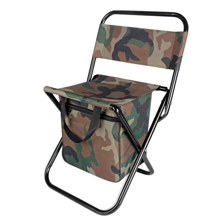 Outdoor Camping Folding Chair with Storage Backrest & Carry Bag – Lightweight Sketching Chair