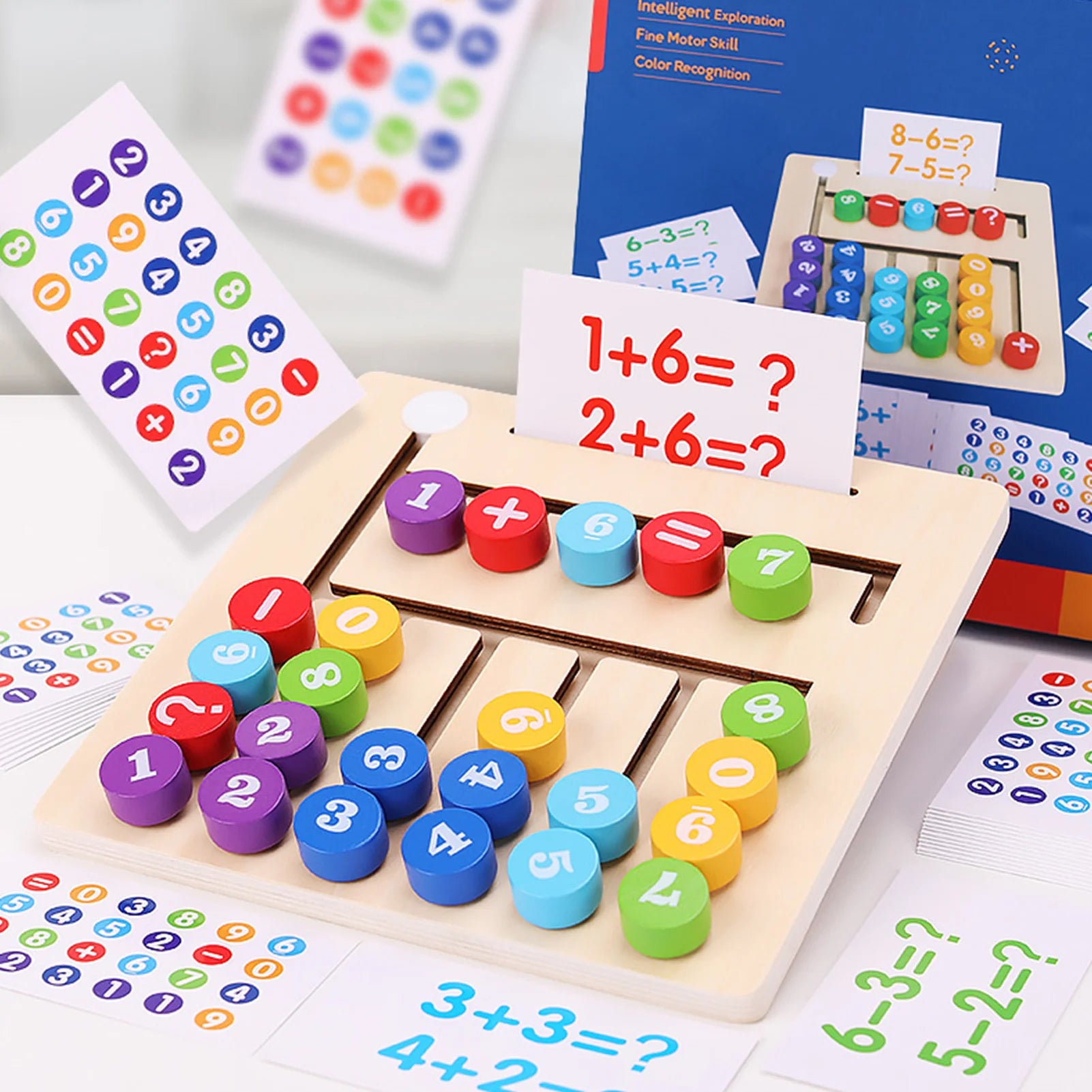 Children's digital maze walking blocks logical thinking puzzle toys early education intelligence development teaching aids