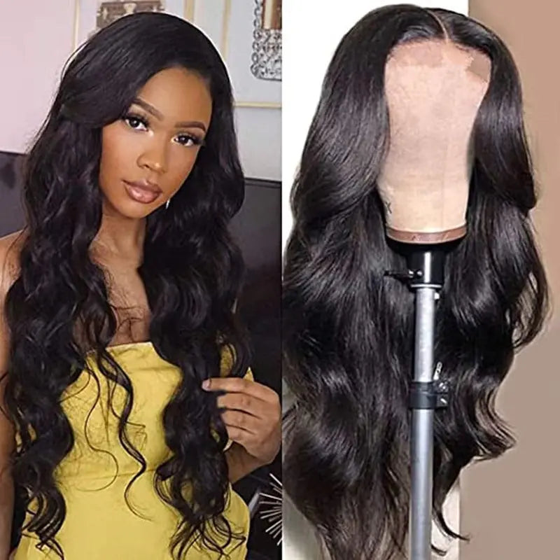 Wig for women El and American medium-parted long curly hair African black large wave chemical fiber full headgear wig eprolo
