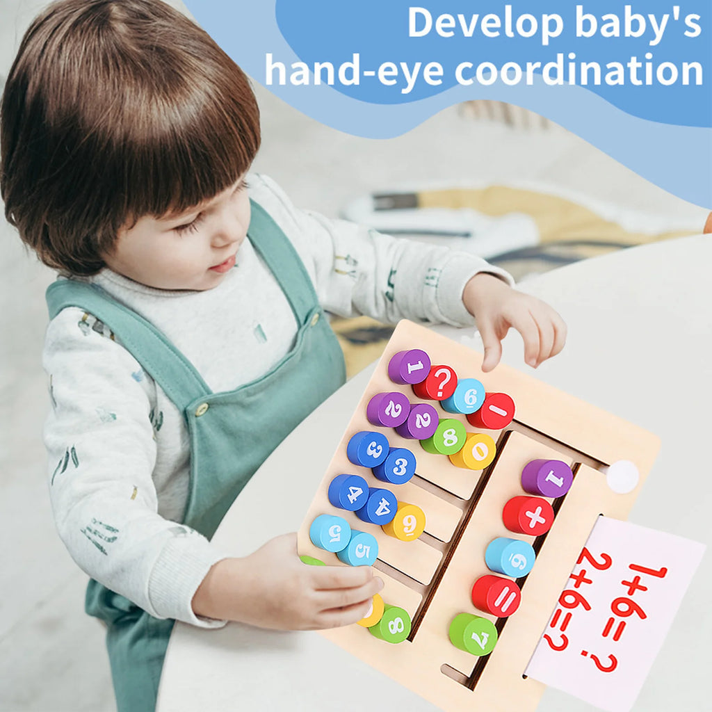 Children's digital maze walking blocks logical thinking puzzle toys early education intelligence development teaching aids