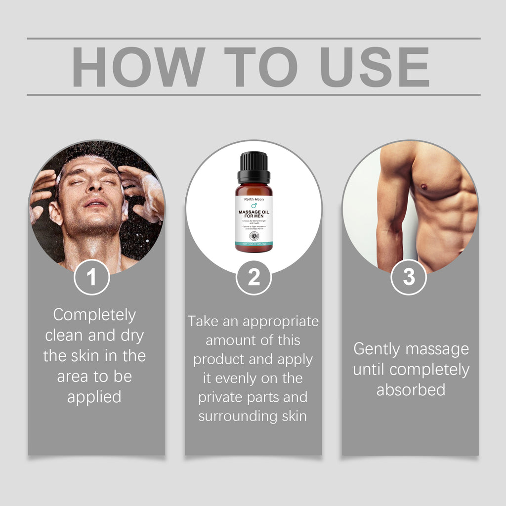 Massage Oil For Men, Men's Body Moisturizing And Toning Body Massage Oil