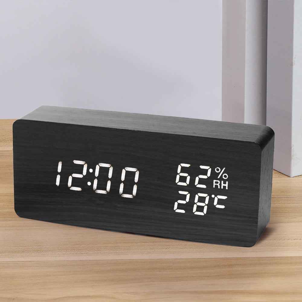 LED Digital Alarm Clock with Thermometer & Night Light