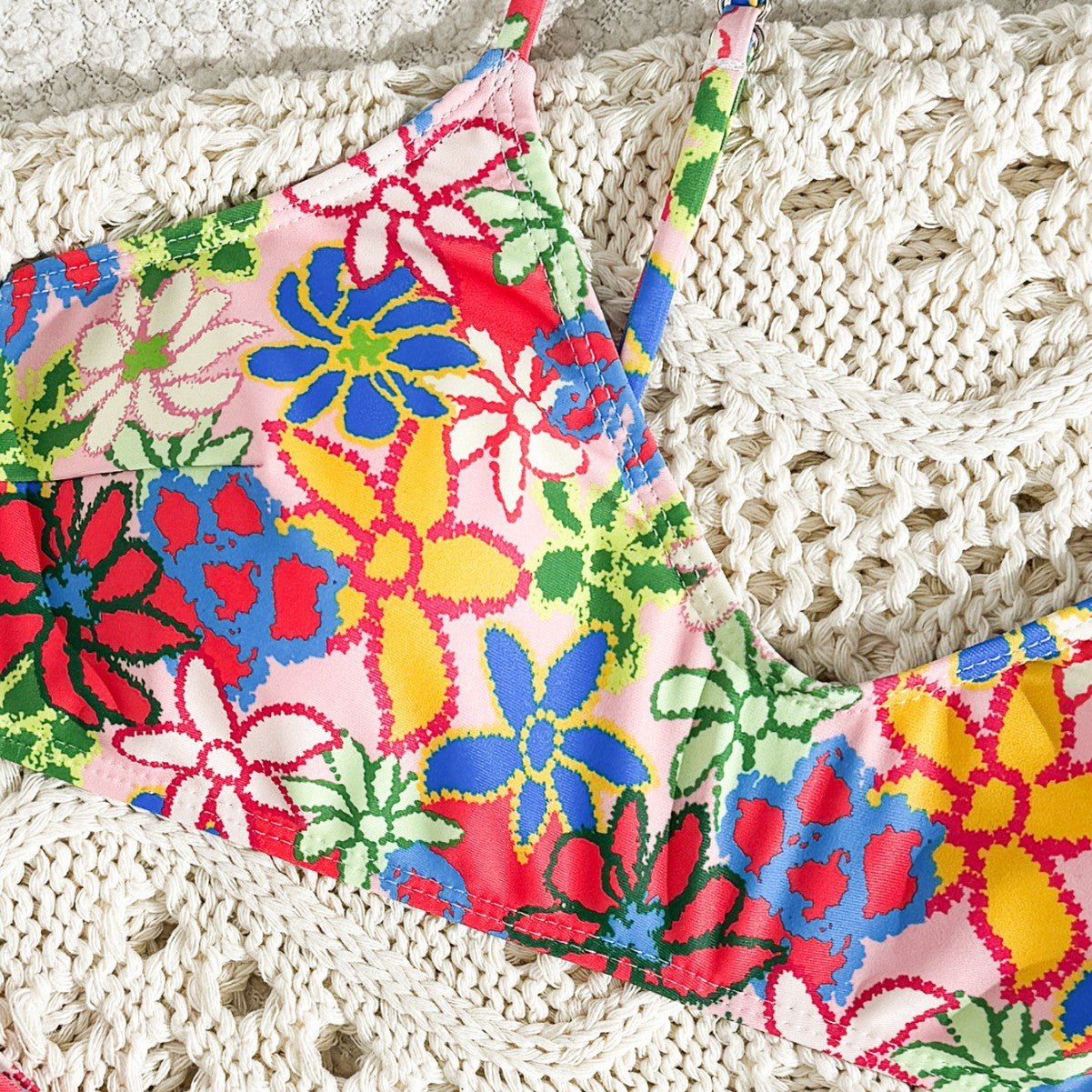 Bikini Swimwear, Sexy Printed Backless Beach Bikini Swimsuit