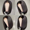 Wig High Temperature Silk Front Lace Wig Headgear Human Hair Wigs For Black Women Middle Part BOB eprolo