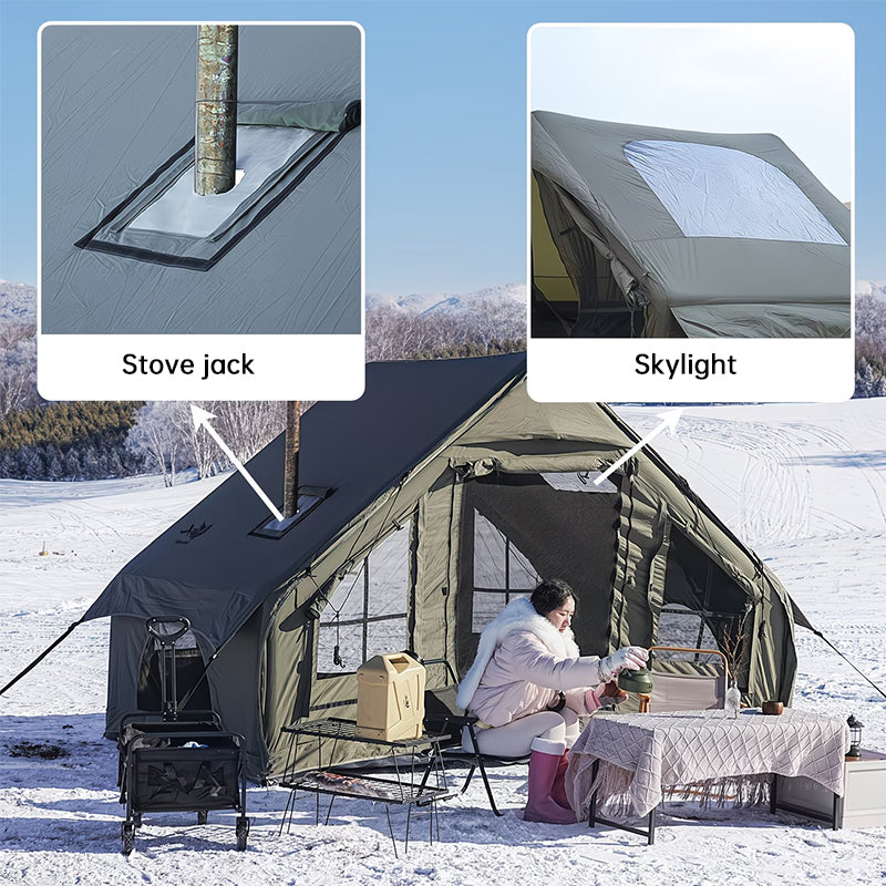 Large Inflatable Glamping Tent with Skylight, Breathable Mesh Air Tent for Summer Camping & Backpacking by eprolo