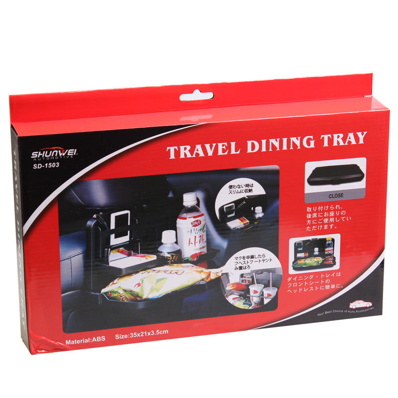 Car Dining Tray Chair Back Storage Table Small Dining Table Car Chair Back Drink Rack Mobile Phone Rack Car Supplies by eprolo