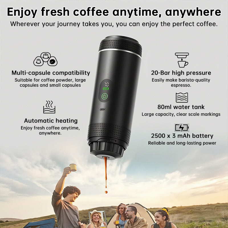 Portable Espresso Machine | 3-in-1 Capsule & Ground Coffee Maker eprolo