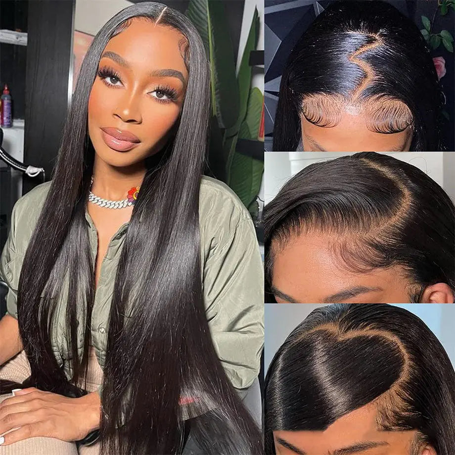 Glueless Wigs Wear and Go Human Hair Wig Straight eprolo