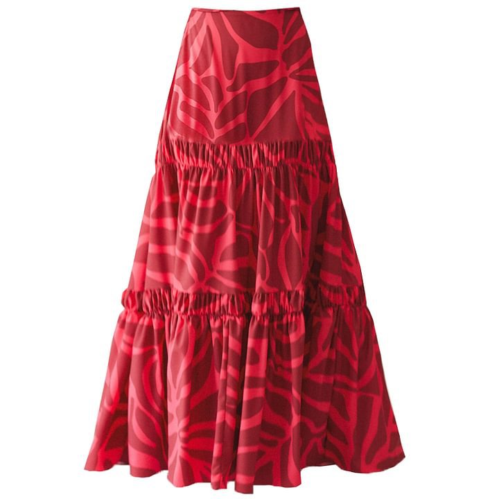 Printed Cut-out Sleeveless One-piece Swimwear for Women Beach Vacation