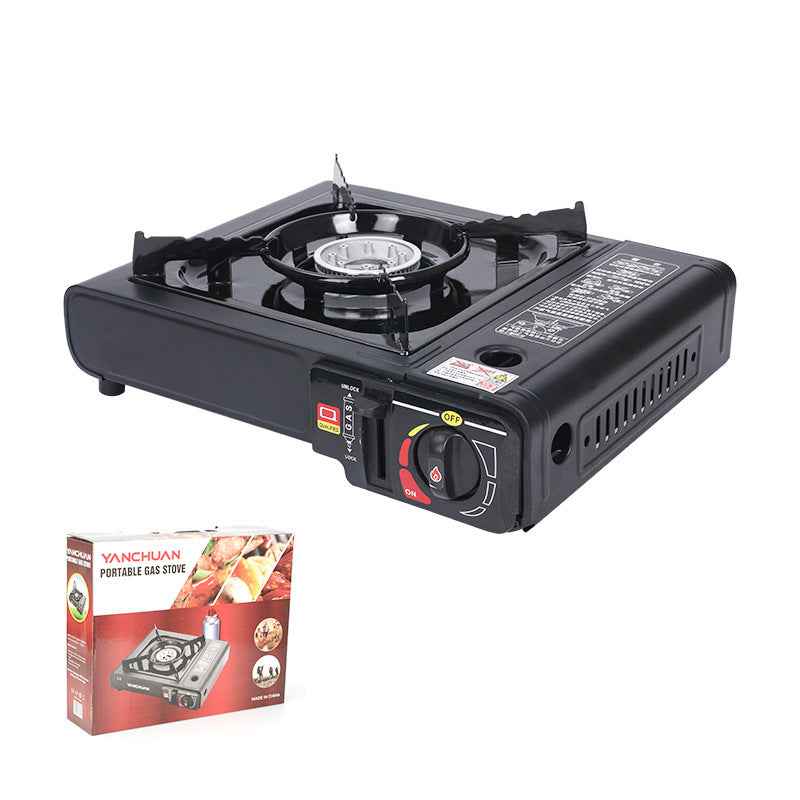 Single-Burner Butane Camping Stove – Windproof, Adjustable & Portable Outdoor Cooker