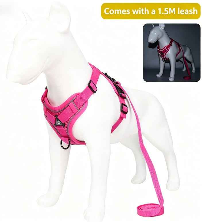 Pet Leash Reflective Breathable Cat Harness Vest Style Small Cat Breathable Reflective