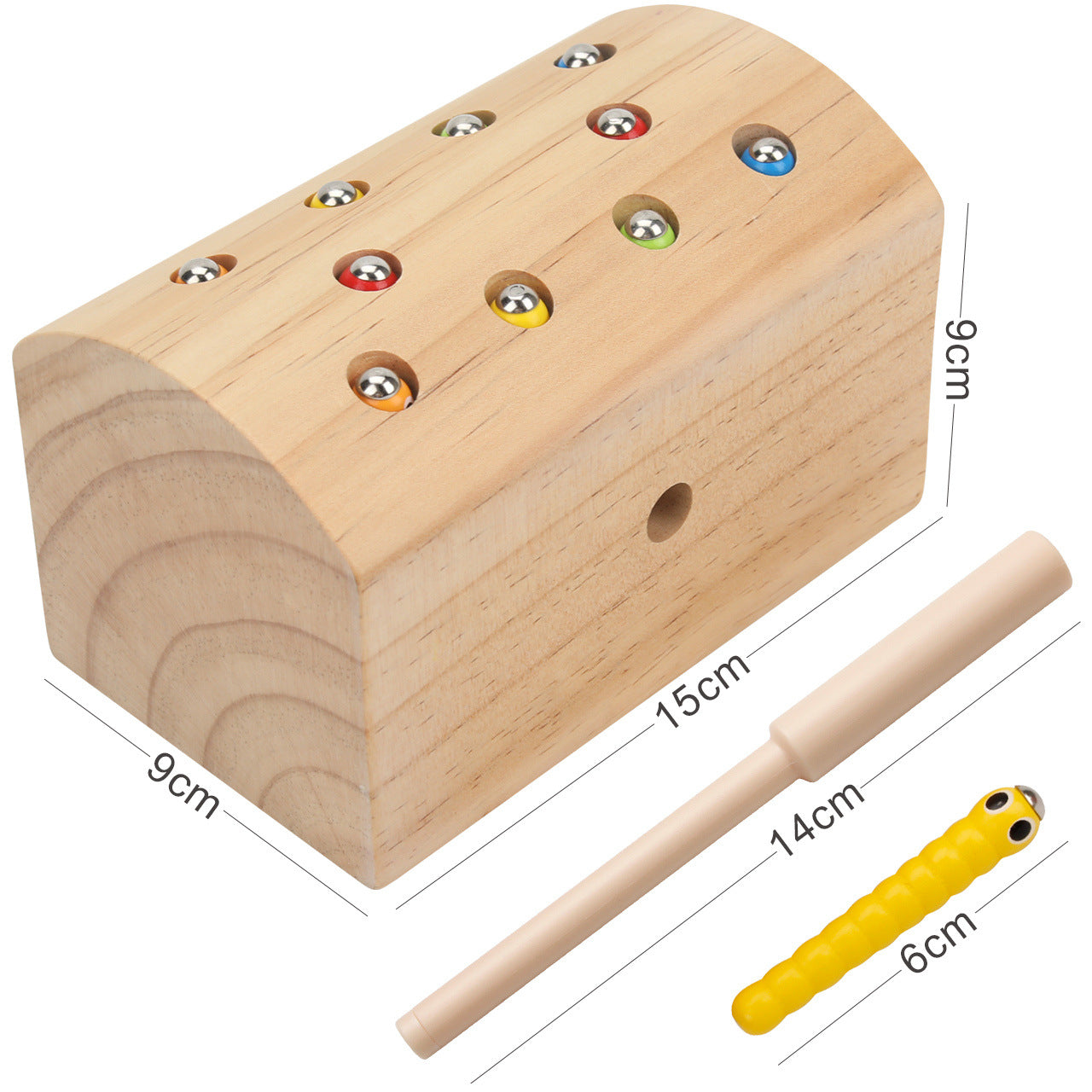 Wooden Bug Catch Game For Young Children Montessori Early Education Parent-Child Interactive Game Kindergarten Early Education Teaching Aids