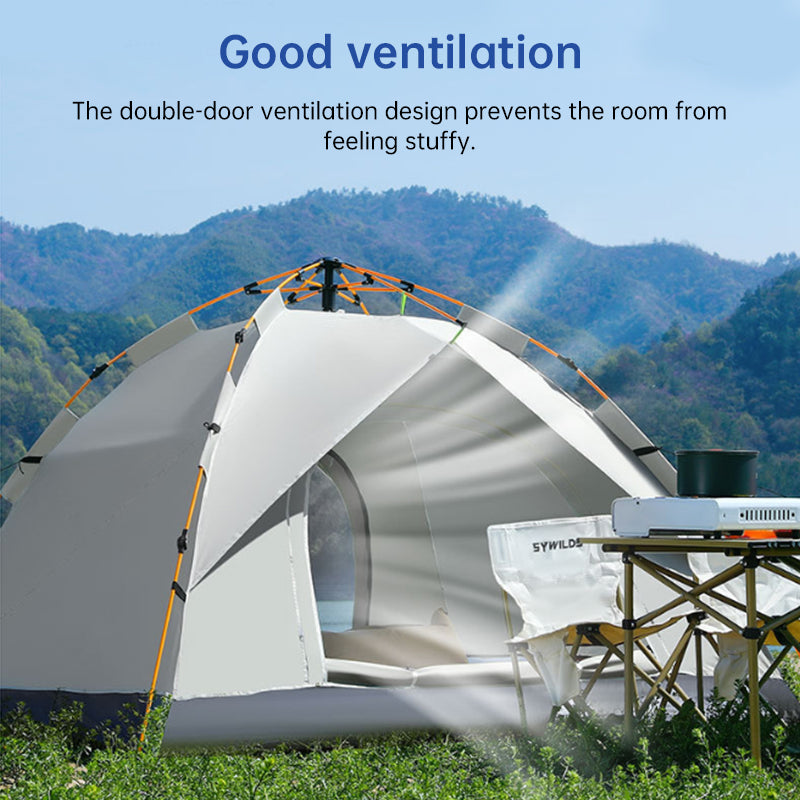 Automatic Pop Up Camping Tent 3-4 Person, Instant Setup Waterproof UV Protection Sun Shelter for Beach Fishing Outdoor by eprolo