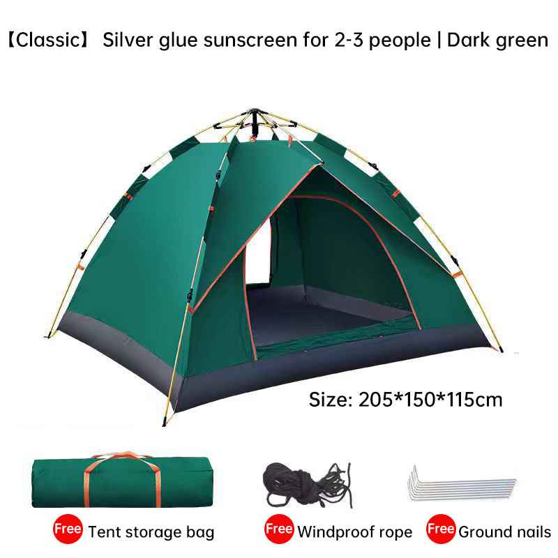 Quick-Deploy Outdoor Camping Tent – Waterproof 3-4 Person Instant Setup Shelter