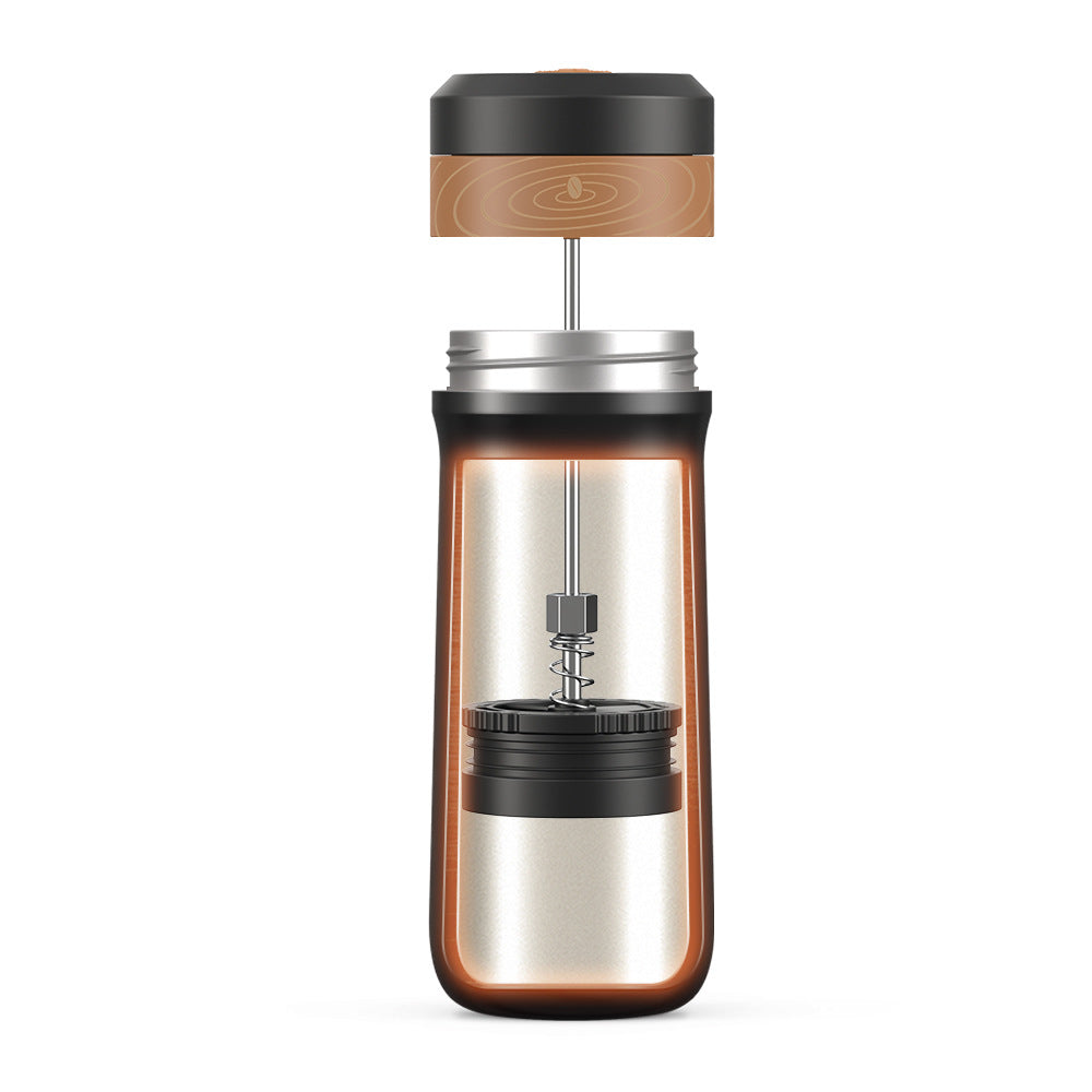 Portable Wireless Coffee Insulation French Press Espresso Capsule Coffee Maker Handheld Car Heating Coffee Cup