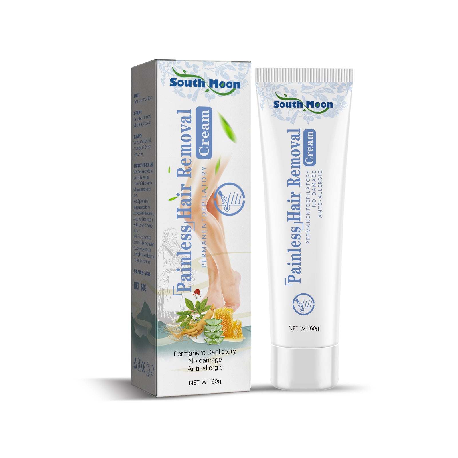 Painless Hair Removal Cream, Gentle Hair Removal Without Black Spots On The Whole Body Hair Removal Cream eprolo