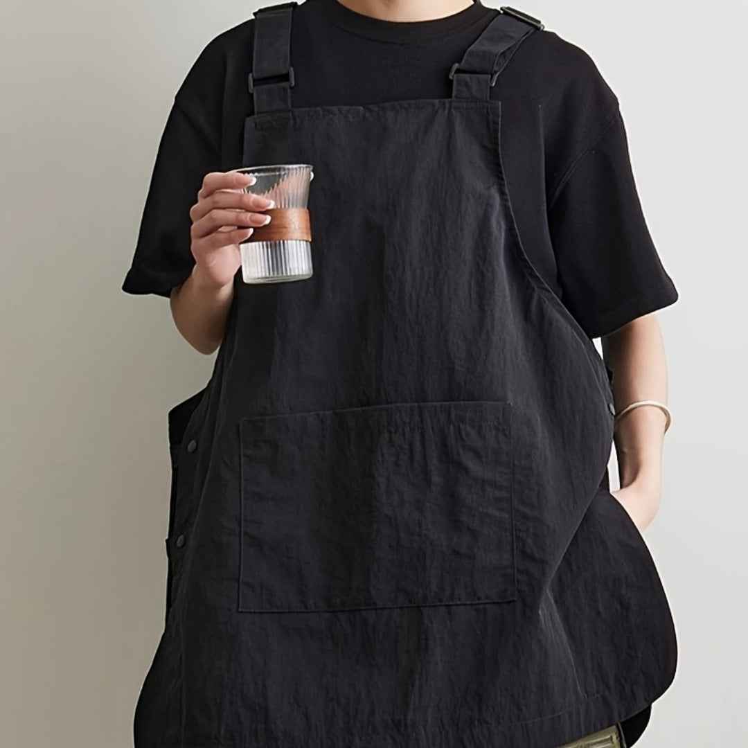 Water-Resistant Unisex Kitchen Apron for Home and Coffee Shop Use