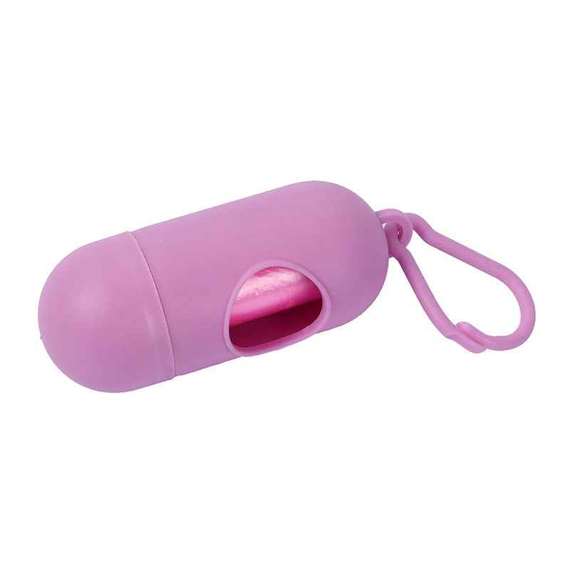 Pet Waste Bag Capsule Dog Waste Box Pill Portable Thickened Poop Bag