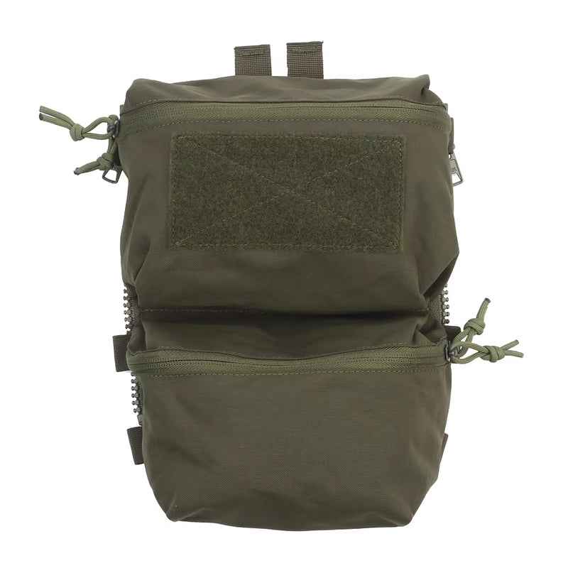 Tactical Back Panel Double General Purpose Pouch for FCPC V5 & Ferro Style Plate Carriers, Molle Utility Storage Bag