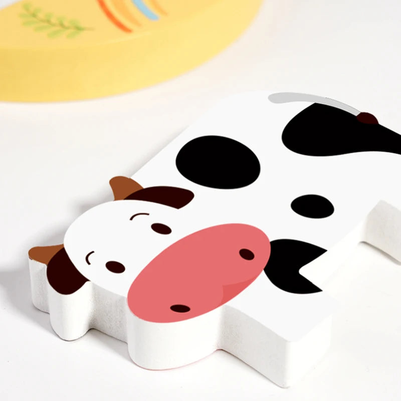Children's wooden animal stacking high puzzle toys for early childhood education cognitive stacking high puzzle toys for babies