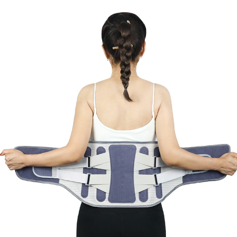 Widening waist belt and detachable steel plate lumbar support eprolo