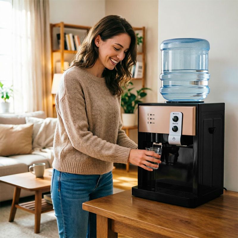 Electric Countertop Water Dispenser 8°C-95°C, Hot Cold Water Cooler for Home Kitchen Office Use