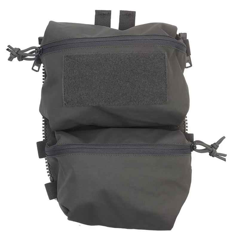 Tactical Back Panel Double General Purpose Pouch for FCPC V5 & Ferro Style Plate Carriers, Molle Utility Storage Bag
