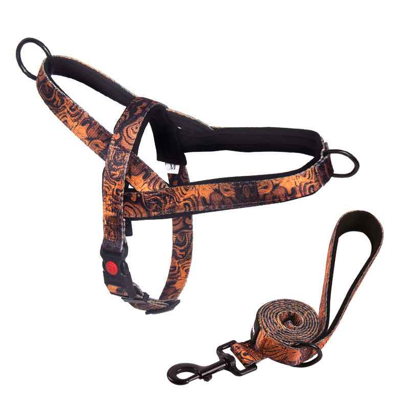 Dog Harness with Anti-Pulling Feature for Medium and Large Breeds, Lab, Golden Retriever, Dog Leash, Dog Chain