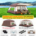 4-6 Person Family Camping Tent, Waterproof Portable Tent with Carry Bag for Car Camping by eprolo