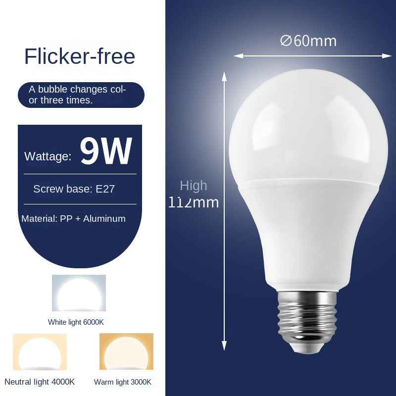 Super Bright LED Bulb – E14 & E27 Energy-Saving Home Light