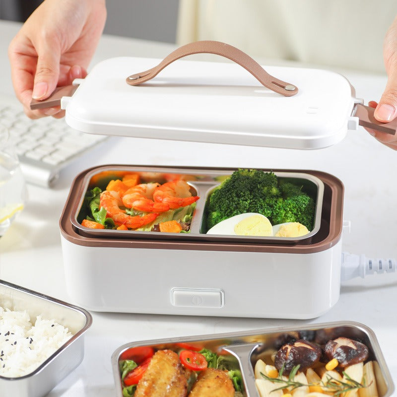 Electric Heated Lunch Box | Portable Stainless Steel Food Warmer eprolo