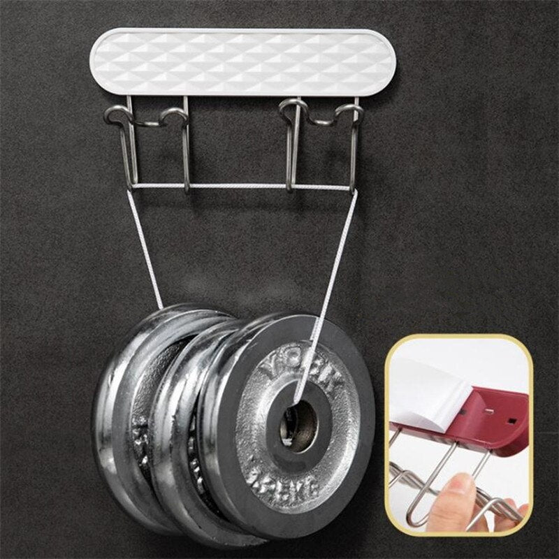 Toothbrush Holder Rack Self-adhesive Shaver Toothbrush Cup Space Saving Bathroom Stand Storage Stainless Steel Wall-mounted Rack