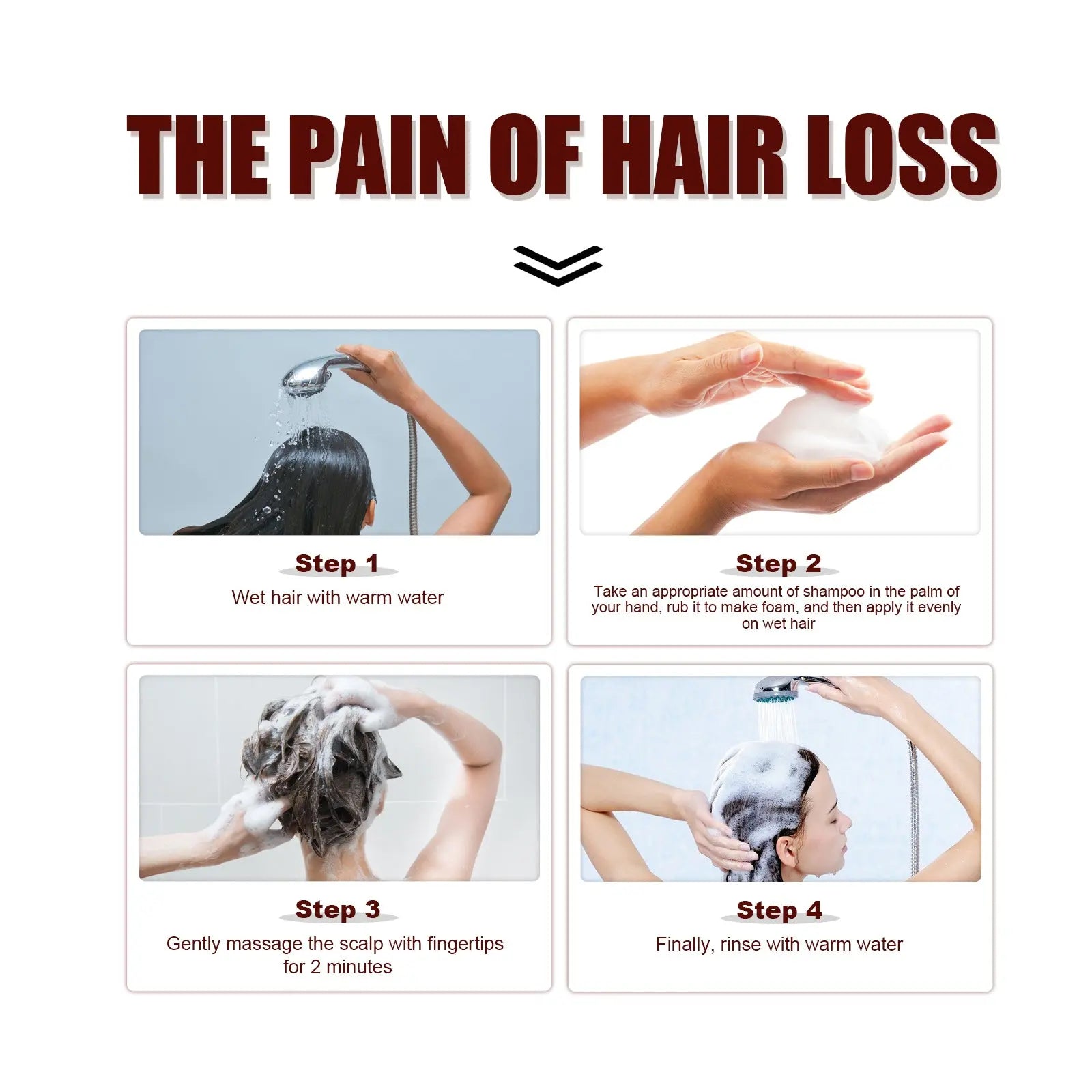 Hair Conditioner, Cleanse Scalp Moisturize Thick Hair And Smooth Hair Shampoo eprolo