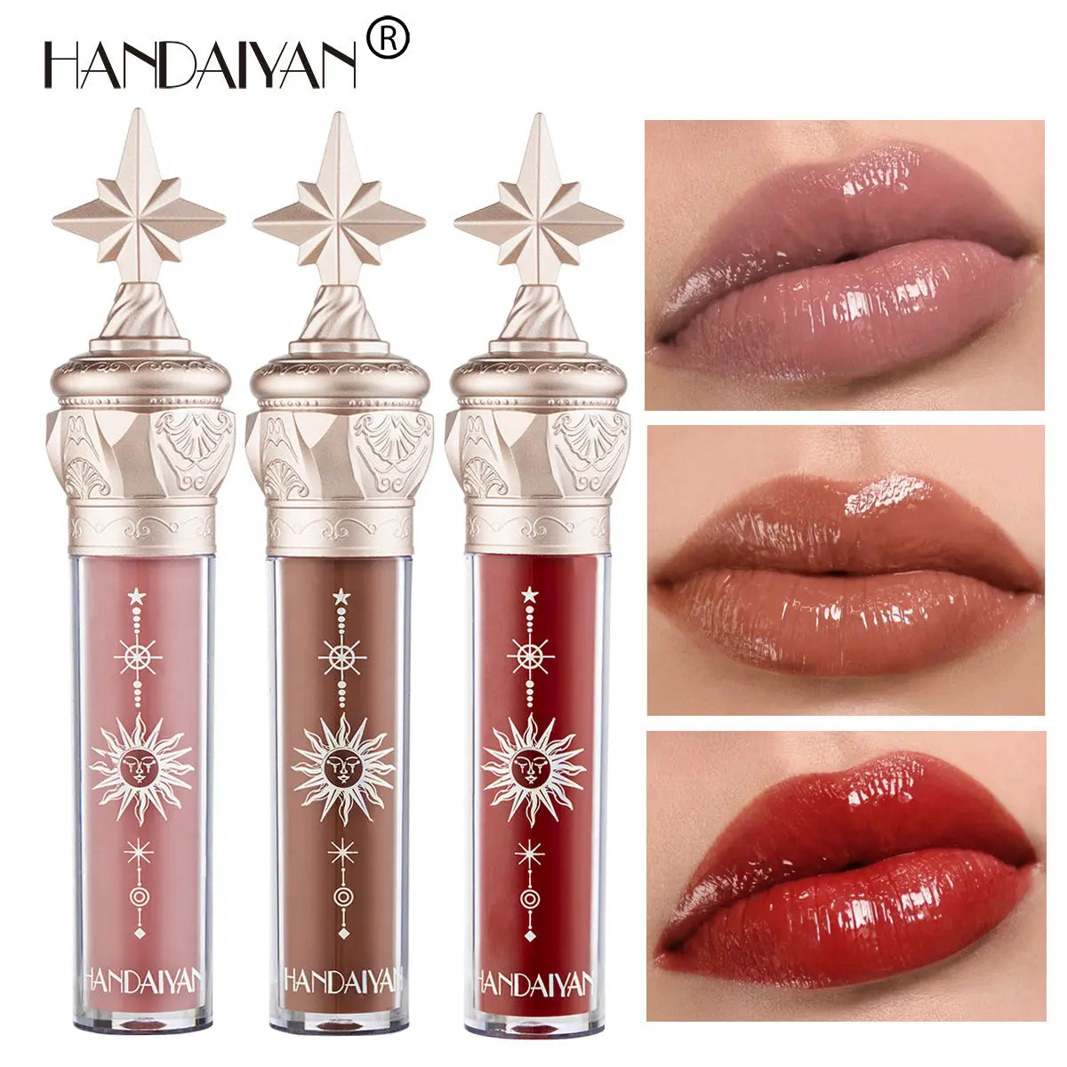 HANDAIYAN Mirror Lip Gloss – Water Gloss Film & Long-Lasting Lip Glaze by eprolo