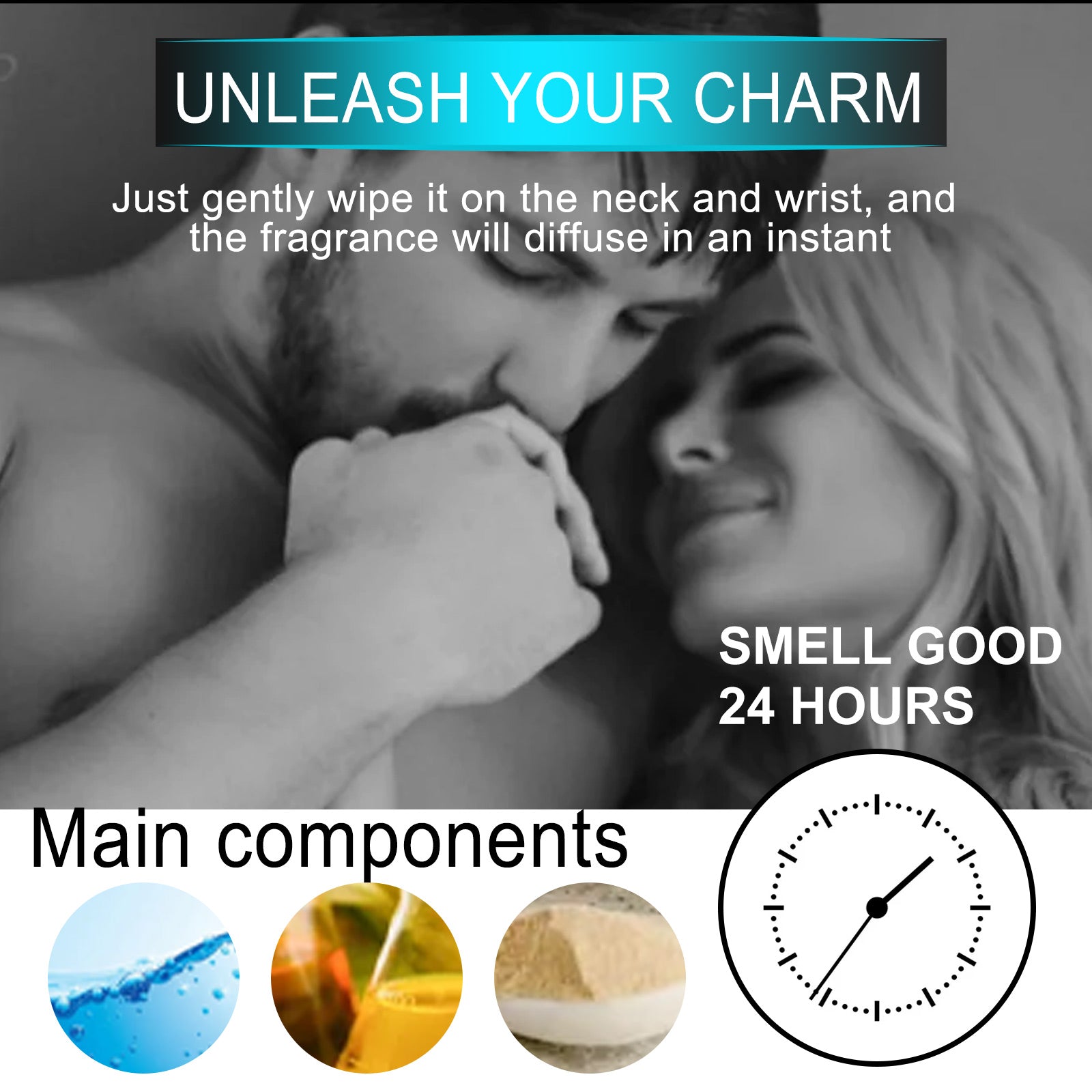 Roll-On Perfume, Natural Long-Lasting Fresh Light Atmosphere Perfume Keep Fragrance Ball Perfume
