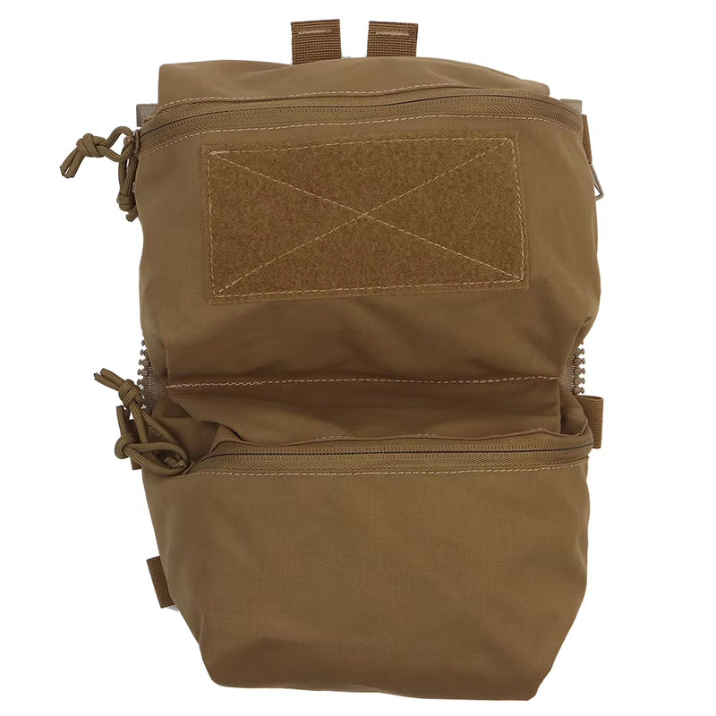 Tactical Back Panel Double General Purpose Pouch for FCPC V5 & Ferro Style Plate Carriers, Molle Utility Storage Bag by eprolo