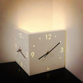 Nordic LED Corner Clock | Silent Dual-Glow Wall Clock for Home eprolo