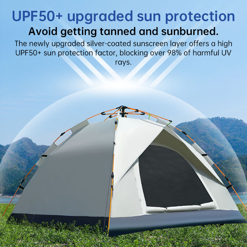 Automatic Pop Up Camping Tent 3-4 Person, Instant Setup Waterproof UV Protection Sun Shelter for Beach Fishing Outdoor by eprolo