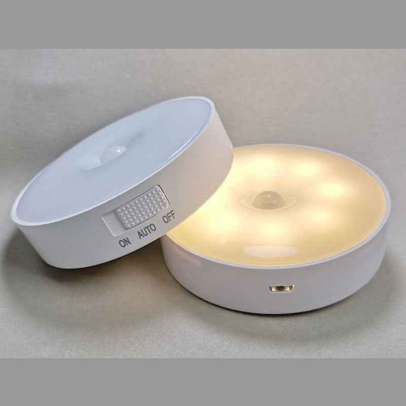 Smart LED Motion Sensor Night Light with Wireless Charging & Magnetic Base
