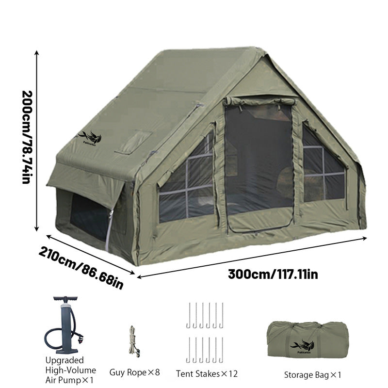 Large Inflatable Glamping Tent with Skylight, Breathable Mesh Air Tent for Summer Camping & Backpacking by eprolo