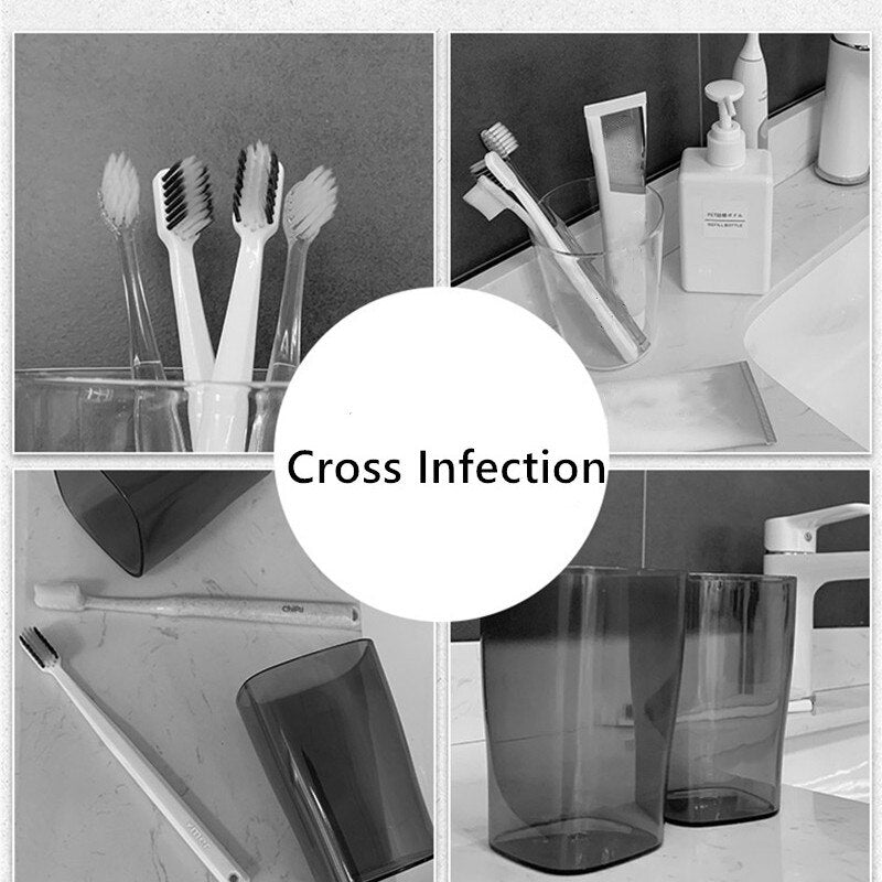 Toothbrush Holder Rack Self-adhesive Shaver Toothbrush Cup Space Saving Bathroom Stand Storage Stainless Steel Wall-mounted Rack