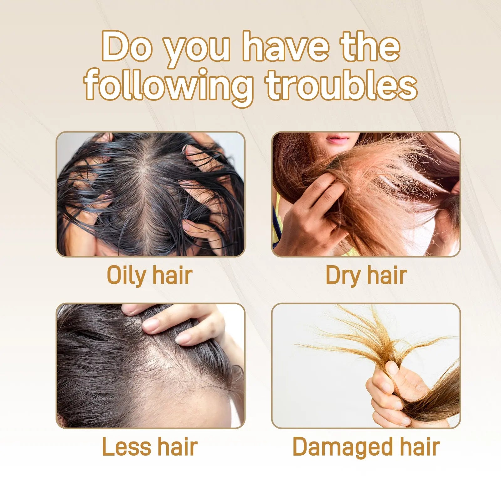 Googeer Hair Regrowth Drops, Repair Dry Hair Smooth Hair Solid Hair Thick Prevent Hair Loss eprolo