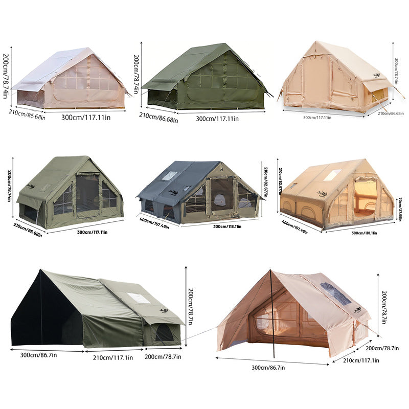 Large Inflatable Glamping Tent with Skylight, Breathable Mesh Air Tent for Summer Camping & Backpacking by eprolo