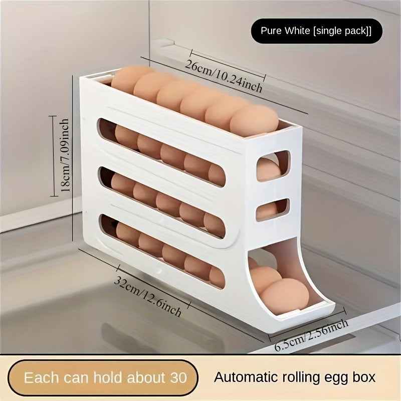 Rolling Egg Storage Box Slide-Type Automatic Egg Roller Freshness Preservation