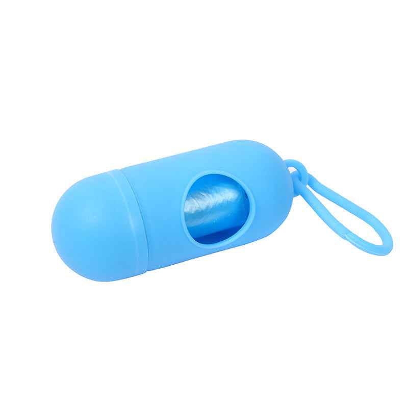 Pet Waste Bag Capsule Dog Waste Box Pill Portable Thickened Poop Bag