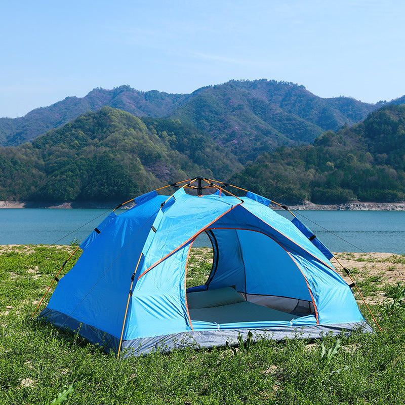 Automatic Pop Up Camping Tent 3-4 Person, Instant Setup Waterproof UV Protection Sun Shelter for Beach Fishing Outdoor by eprolo
